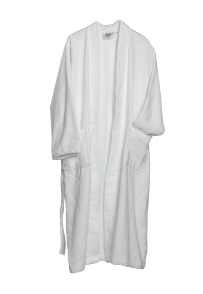 100% Turkish Cotton Ultra Soft White Robe CUSTOMIZE